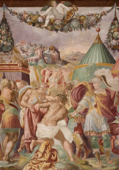 Camillo Punishes the Treacherous Teacher from Falerii by Francesco de Rossi Salviati Cecchino